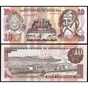 HONDURAS 10 Lempiras 2000