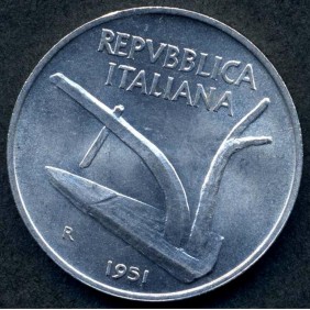 10 LIRE 1951