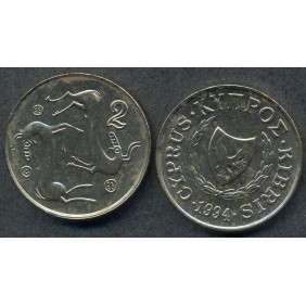 CYPRUS 2 Cents 1994