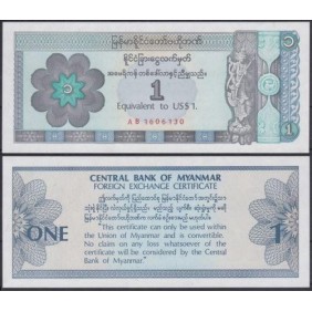 MYANMAR 1 Dollar 1993