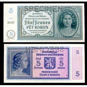 BOHEMIA & MORAVIA 5 Korun...