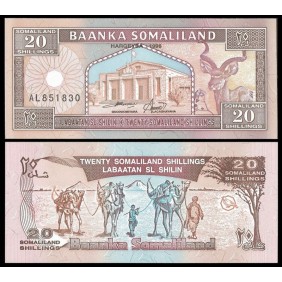 SOMALILAND 20 Shillings 1996