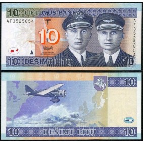 LITHUANIA 10 Litu 2001