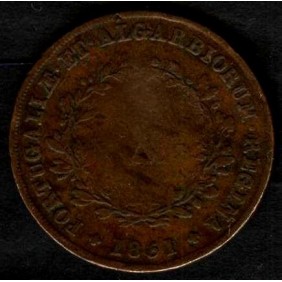 PORTUGAL 10 Reis 1851