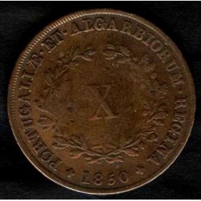 PORTUGAL 10 Reis 1850