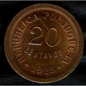 PORTUGAL 20 Centavos 1925