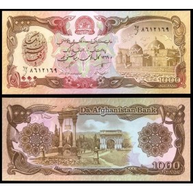 AFGHANISTAN 1000 Afghanis 1990