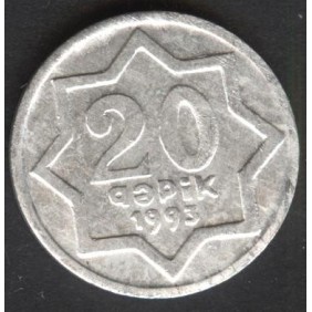 AZERBAIJAN 20 Qapik 1993