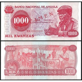 ANGOLA 1000 Kwanzas 1976...