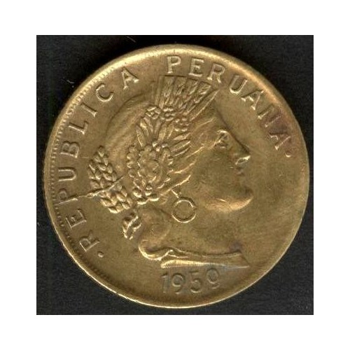 PERU 10 Centavos 1959