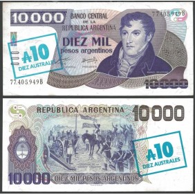 ARGENTINA 10 Australes 1985