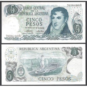 ARGENTINA 5 Pesos 1974