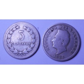 EL SALVADOR 5 Centavos 1925