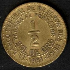 PERU 1/2 Sol 1961