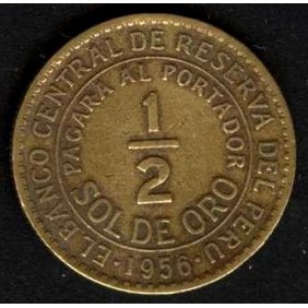 PERU 1/2 Sol 1956