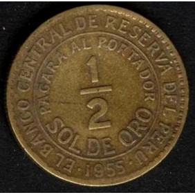 PERU 1/2 Sol 1955