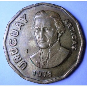 URUGUAY 1 Peso 1978 Artigas