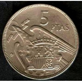 SPAIN 5 Pesetas 1957 (61)