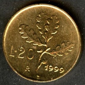 20 Lire 1999 FDC