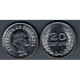 COLOMBIA 20 Centavos 1972