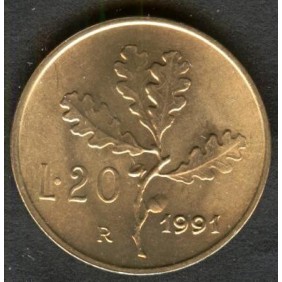 20 Lire 1991 FDC