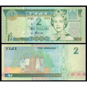 FIJI 2 Dollars 1996