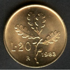 20 Lire 1983 FDC