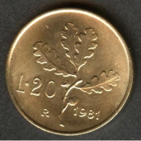 20 Lire 1981 FDC