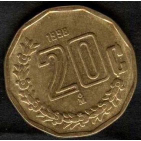 MEXICO 20 Centavos 1998