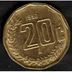 MEXICO 20 Centavos 1996