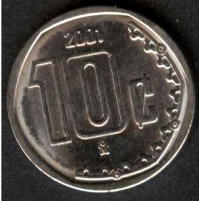 MEXICO 10 Centavos 2001