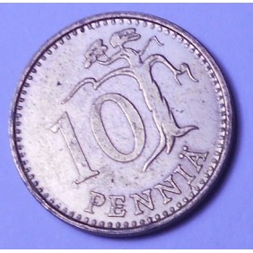 FINLAND 10 Pennia 1968