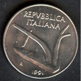 10 LIRE 1991