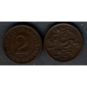 ESTONIA 2 Senti 1934