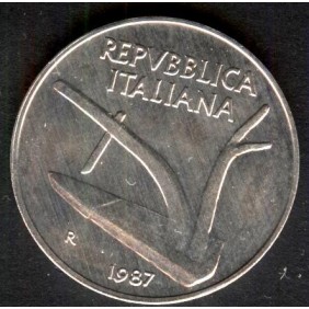10 LIRE 1987