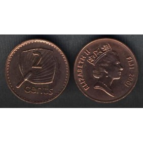 FIJI 2 Cents 2001