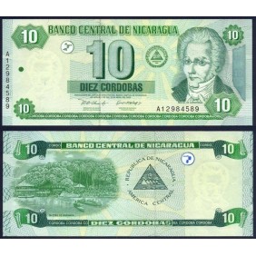 NICARAGUA 10 Cordobas 2002