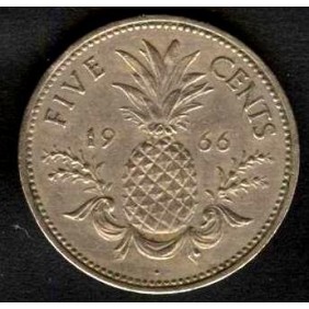 BAHAMAS 5 Cents 1966