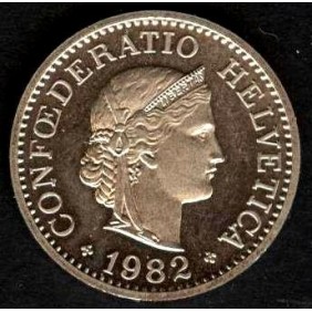 SWITZERLAND 10 Rappen 1982...