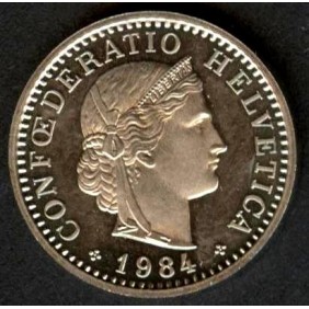 SWITZERLAND 20 Rappen 1984...