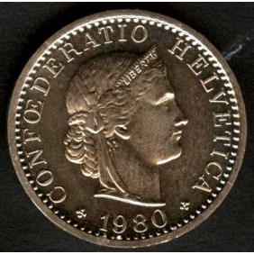 SWITZERLAND 20 Rappen 1980...