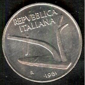10 LIRE 1981