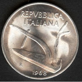 10 LIRE 1968