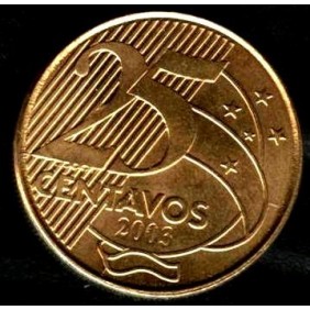 BRAZIL 25 Centavos 2003...