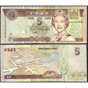 FIJI 5 Dollars 2002