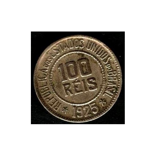 BRAZIL 100 Reis 1925
