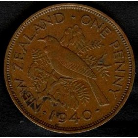 NEW ZEALAND 1 Penny 1940