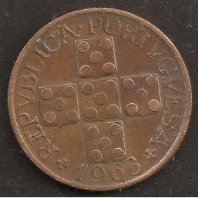 PORTUGAL 20 Centavos 1963