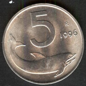 5 Lire 1996 FDC