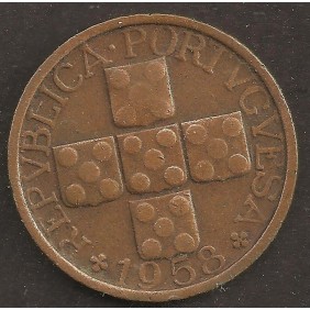 PORTUGAL 20 Centavos 1958